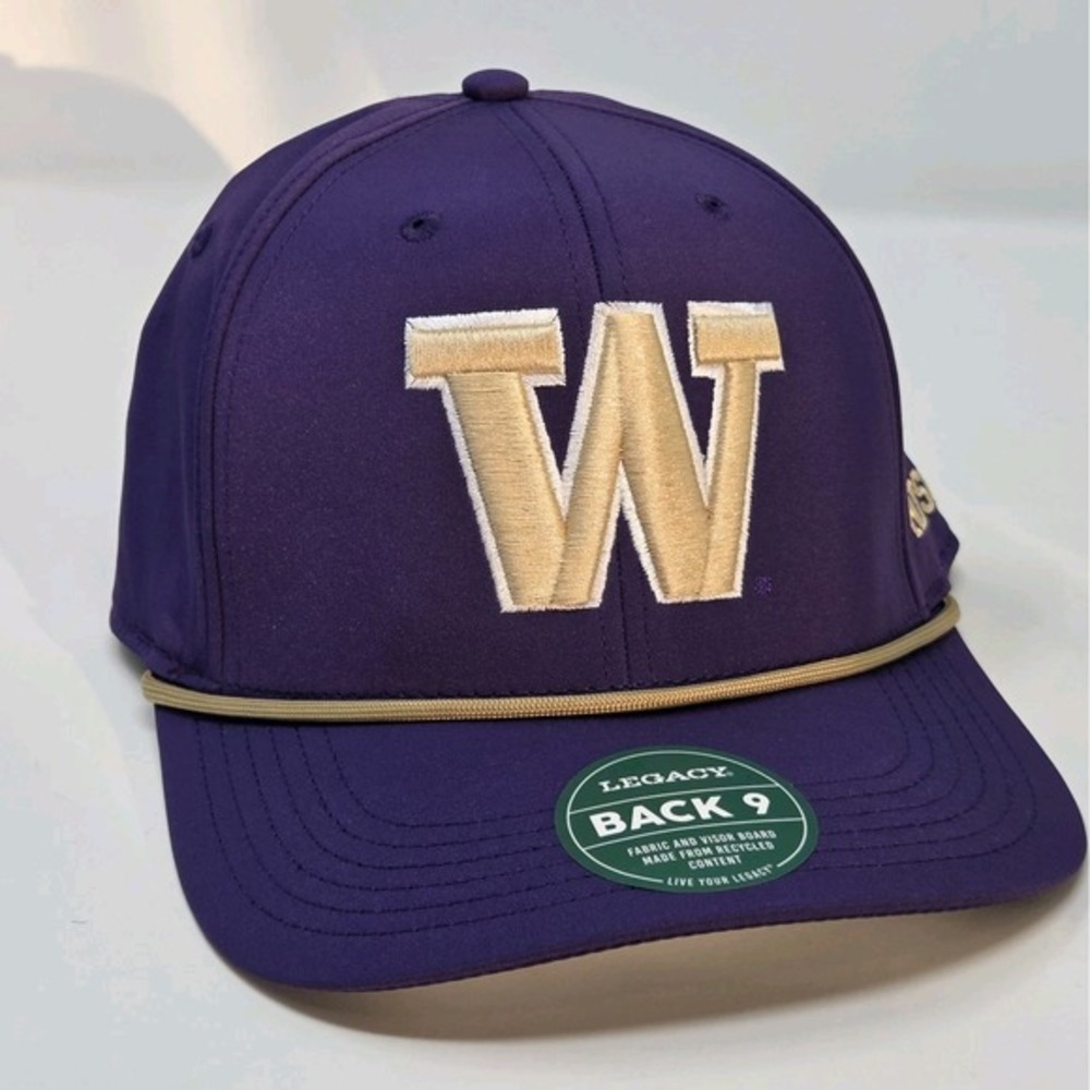 NEW‎ Washington Huskies Cap Hat Purple Adjustable Strap Legacy
